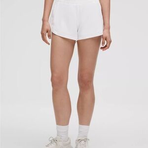 Lululemon Women's White Tracker Shorts